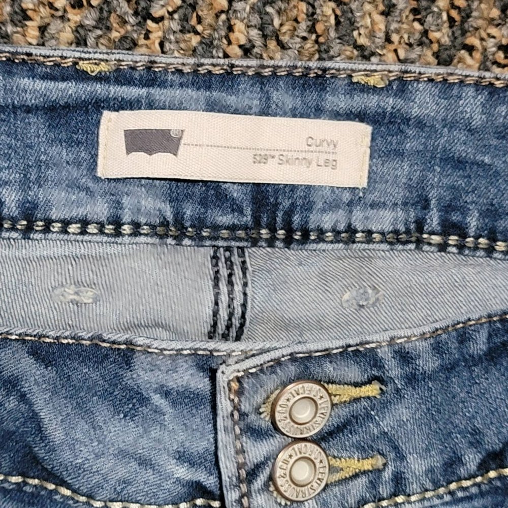 Levi's 529 Curvy Skinny Leg Size 16 Mom Jeans - Picture 13 of 16